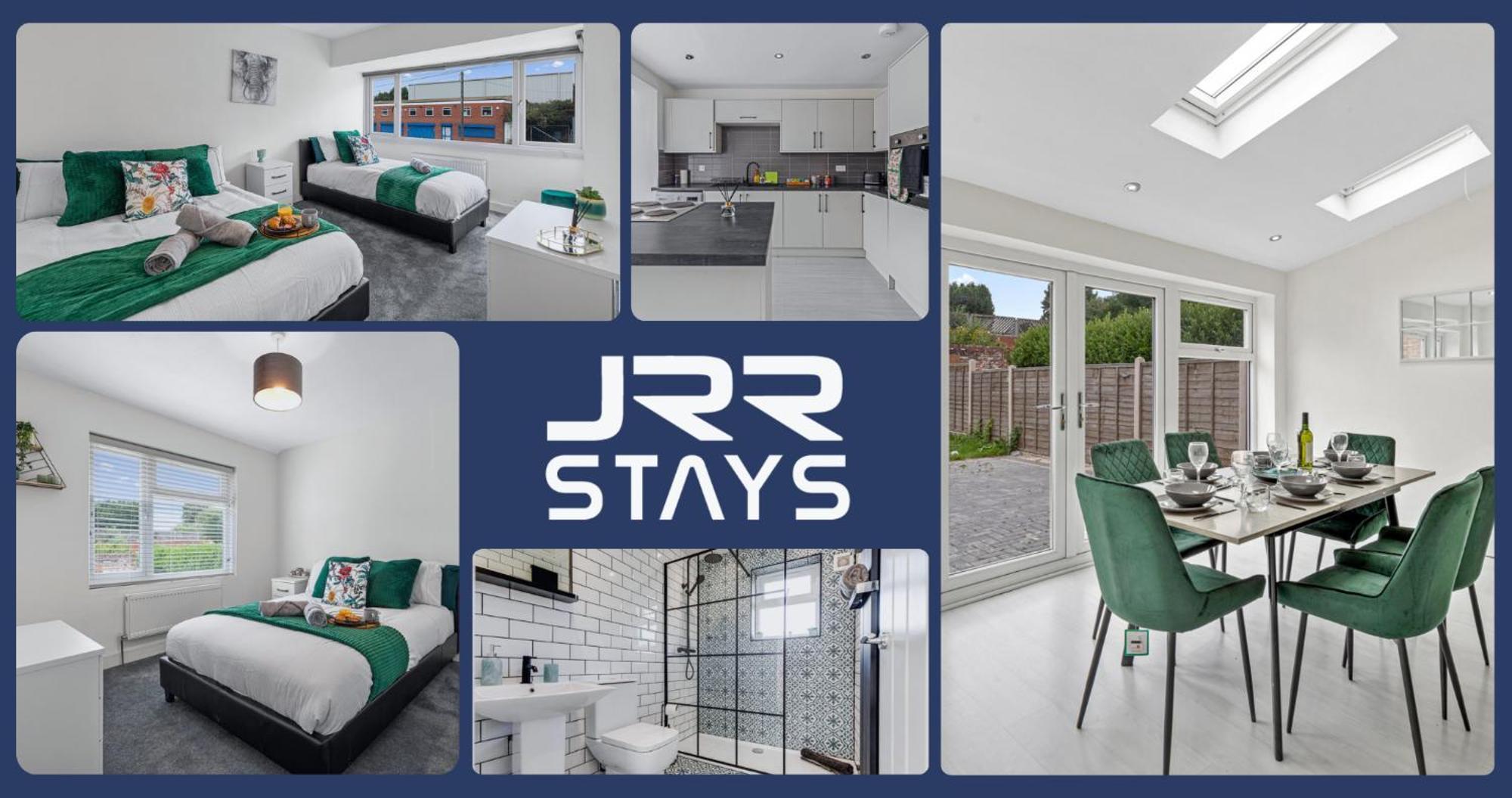 Tipton 3 Bedroom House Garden Sleeps 7 - Jrr Stays Coseley Kültér fotó
